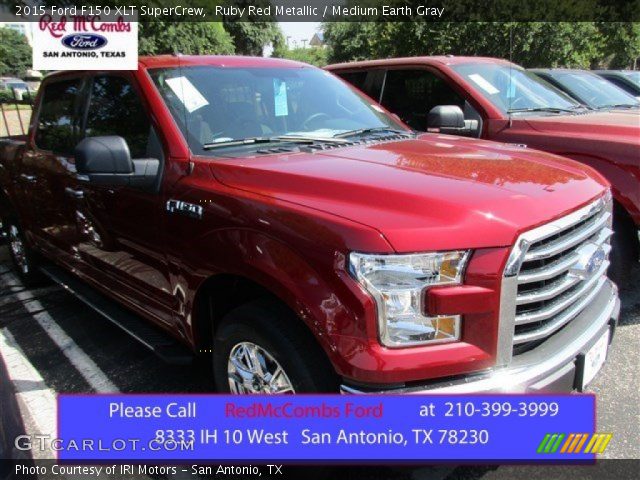 2015 Ford F150 XLT SuperCrew in Ruby Red Metallic