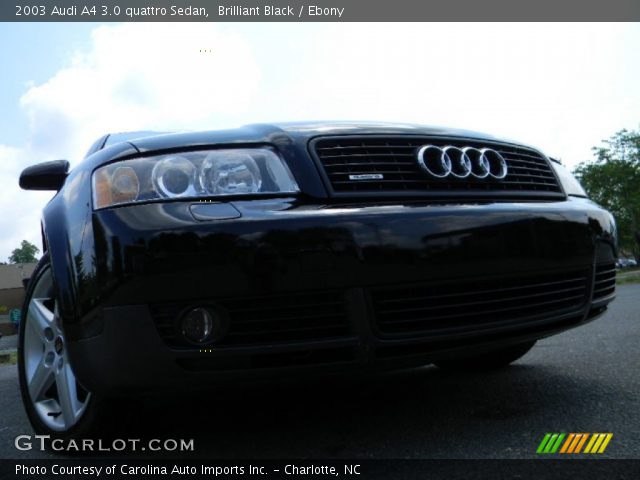 2003 Audi A4 3.0 quattro Sedan in Brilliant Black