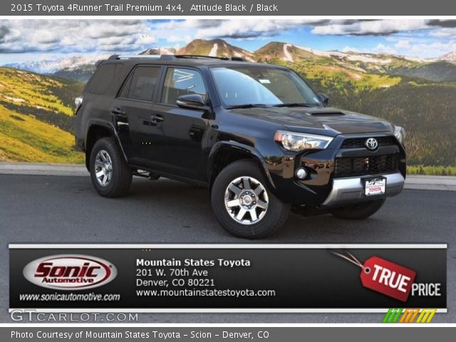 2015 Toyota 4Runner Trail Premium 4x4 in Attitude Black