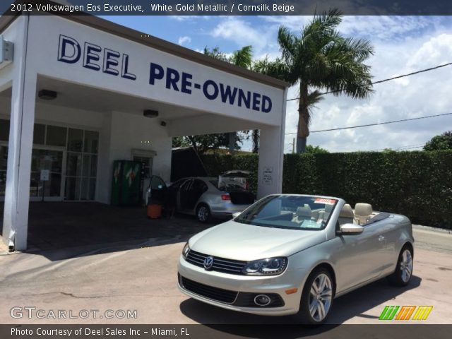 2012 Volkswagen Eos Executive in White Gold Metallic