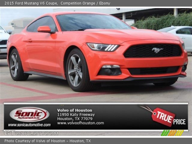 2015 Ford Mustang V6 Coupe in Competition Orange