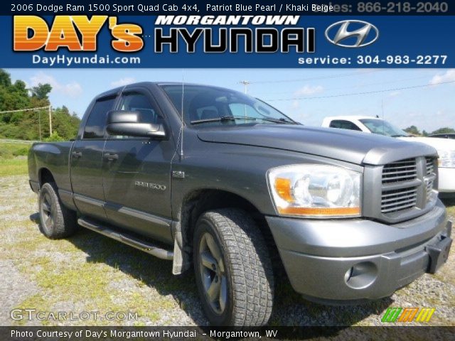 2006 Dodge Ram 1500 Sport Quad Cab 4x4 in Patriot Blue Pearl