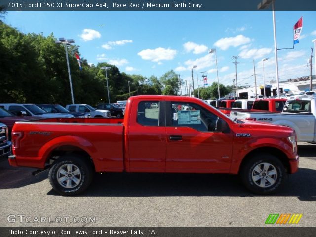 2015 Ford F150 XL SuperCab 4x4 in Race Red
