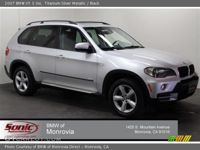 2007 BMW X5 3.0si in Titanium Silver Metallic