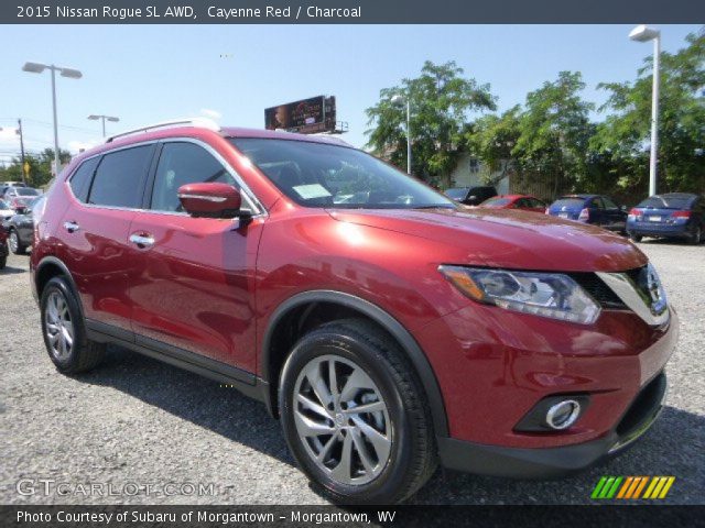 2015 Nissan Rogue SL AWD in Cayenne Red