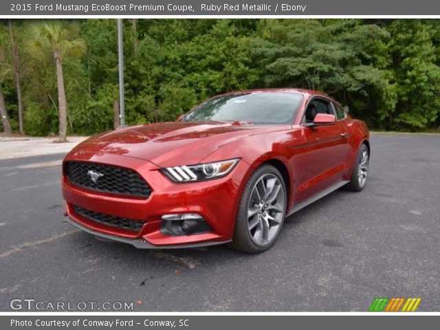 2015 Ford Mustang EcoBoost Premium Coupe in Ruby Red Metallic