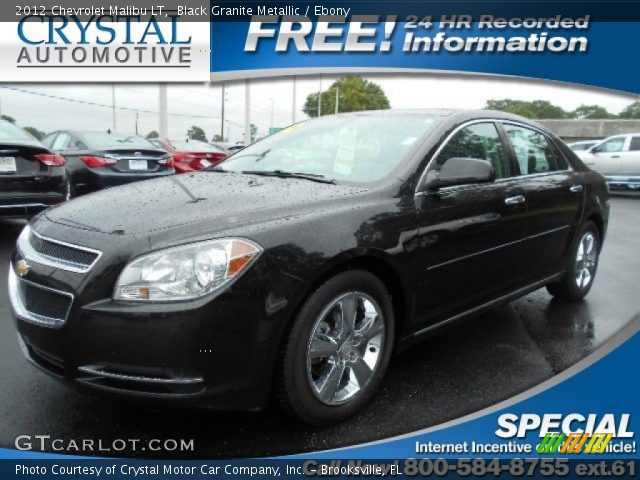 2012 Chevrolet Malibu LT in Black Granite Metallic