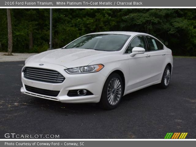 2016 Ford Fusion Titanium in White Platinum Tri-Coat Metallic
