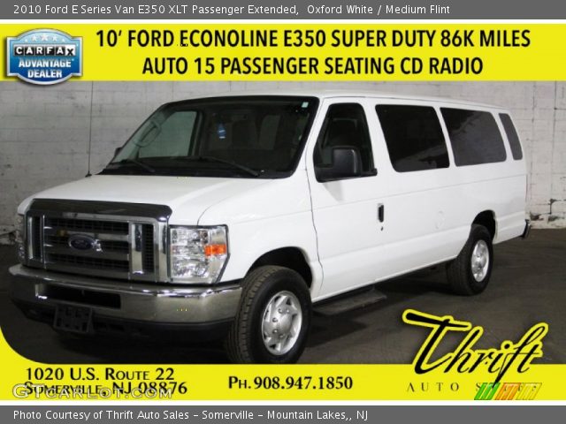 2010 Ford E Series Van E350 XLT Passenger Extended in Oxford White