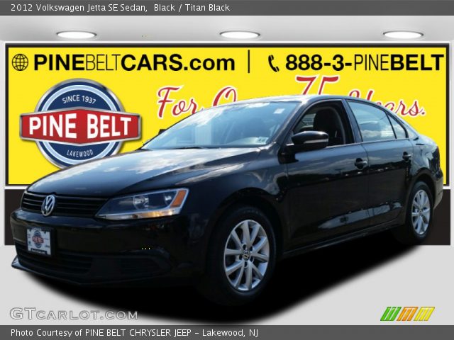 2012 Volkswagen Jetta SE Sedan in Black