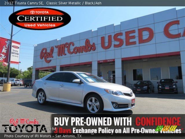 2012 Toyota Camry SE in Classic Silver Metallic