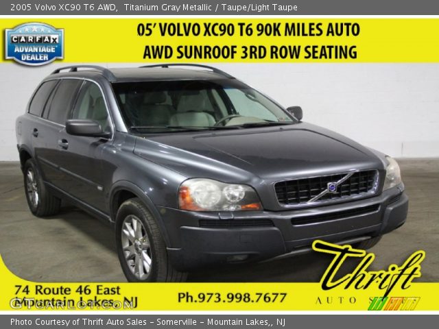 2005 Volvo XC90 T6 AWD in Titanium Gray Metallic