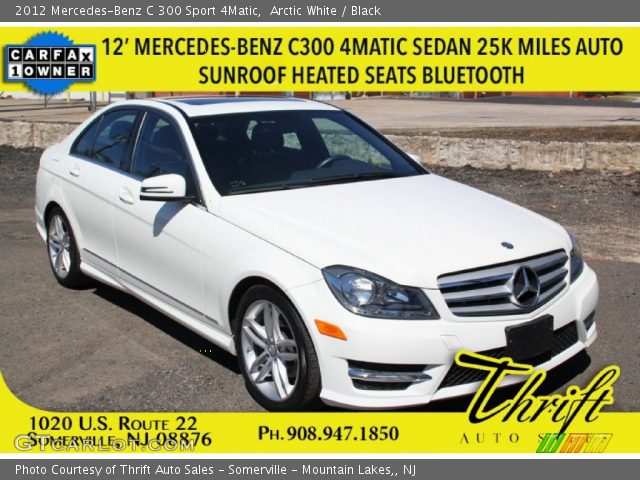 2012 Mercedes-Benz C 300 Sport 4Matic in Arctic White