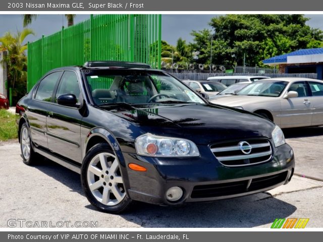 2003 Nissan Maxima GLE in Super Black
