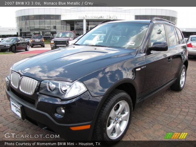 2007 BMW X3 3.0si in Monaco Blue Metallic