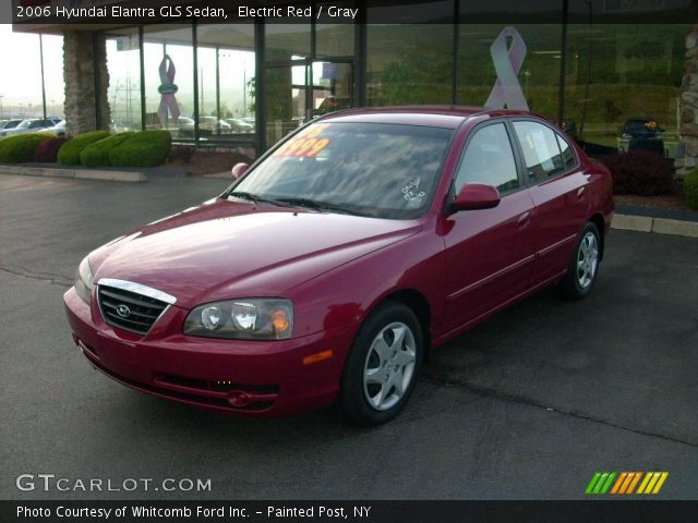 2006 Hyundai Elantra GLS Sedan in Electric Red