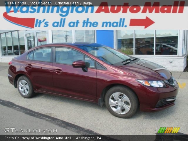 2014 Honda Civic LX Sedan in Crimson Pearl