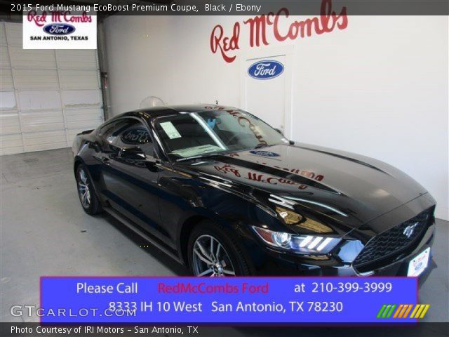 2015 Ford Mustang EcoBoost Premium Coupe in Black