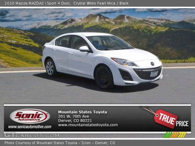 2010 Mazda MAZDA3 i Sport 4 Door in Crystal White Pearl Mica