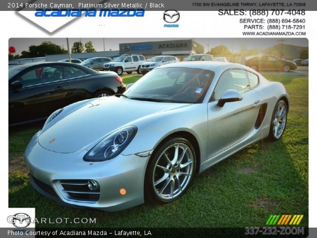 2014 Porsche Cayman  in Platinum Silver Metallic