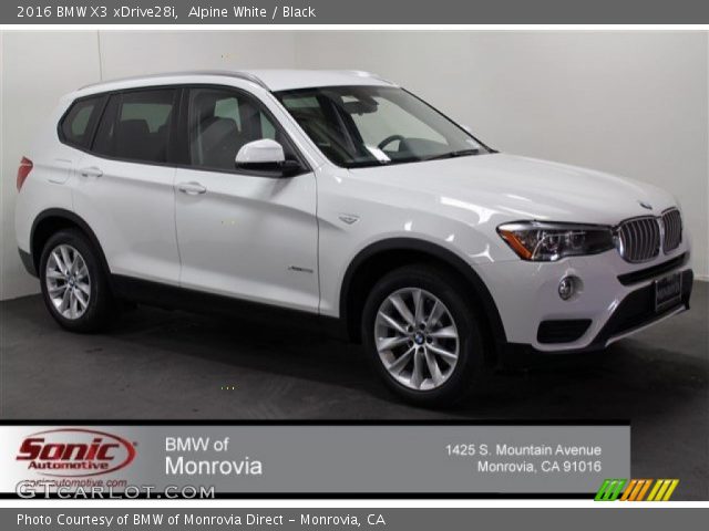 2016 BMW X3 xDrive28i in Alpine White