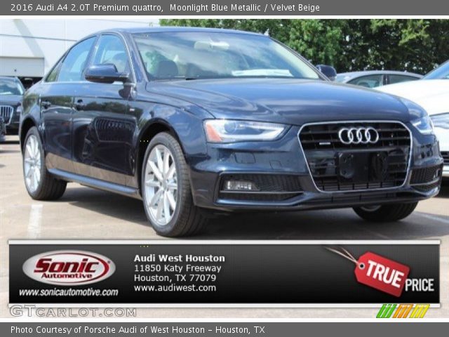 2016 Audi A4 2.0T Premium quattro in Moonlight Blue Metallic