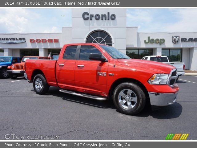 2014 Ram 1500 SLT Quad Cab in Flame Red