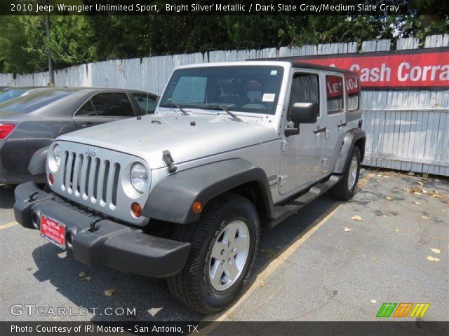 2010 Jeep Wrangler Unlimited Sport in Bright Silver Metallic