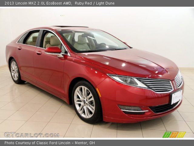 2013 Lincoln MKZ 2.0L EcoBoost AWD in Ruby Red