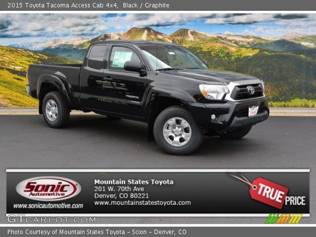 2015 Toyota Tacoma Access Cab 4x4 in Black