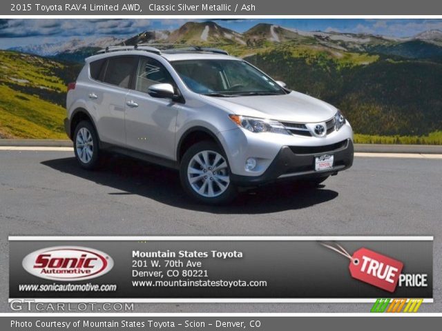 2015 Toyota RAV4 Limited AWD in Classic Silver Metallic