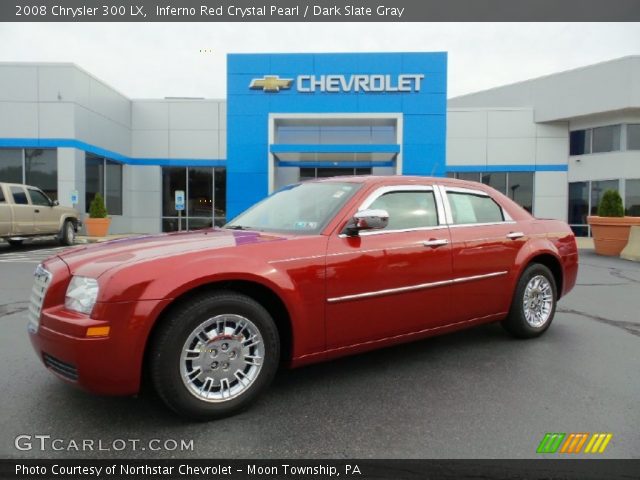 2008 Chrysler 300 LX in Inferno Red Crystal Pearl