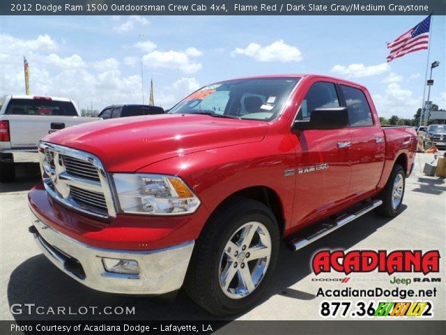 2012 Dodge Ram 1500 Outdoorsman Crew Cab 4x4 in Flame Red