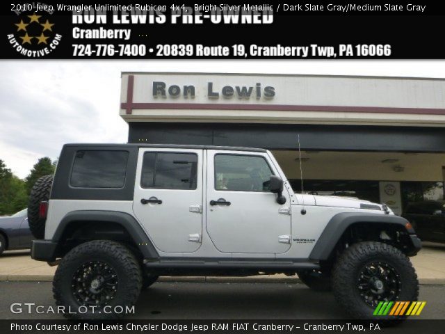 2010 Jeep Wrangler Unlimited Rubicon 4x4 in Bright Silver Metallic