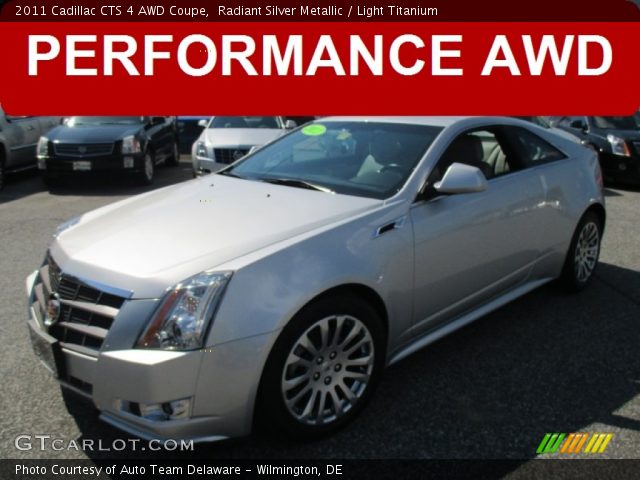 2011 Cadillac CTS 4 AWD Coupe in Radiant Silver Metallic
