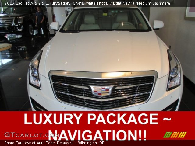 2015 Cadillac ATS 2.5 Luxury Sedan in Crystal White Tricoat