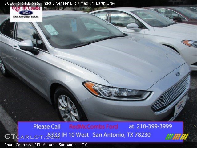 2016 Ford Fusion S in Ingot Silver Metallic