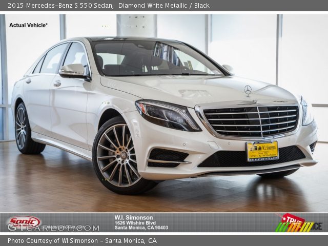 2015 Mercedes-Benz S 550 Sedan in Diamond White Metallic