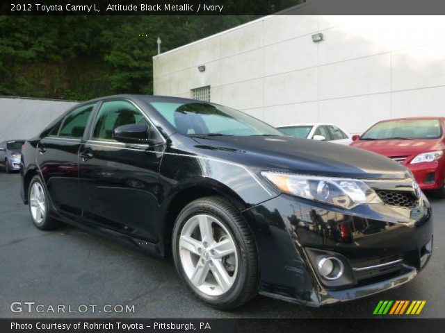 2012 Toyota Camry L in Attitude Black Metallic