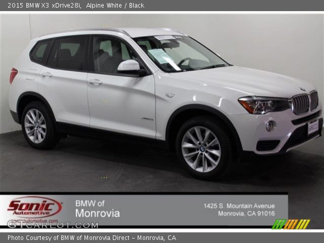 2015 BMW X3 xDrive28i in Alpine White