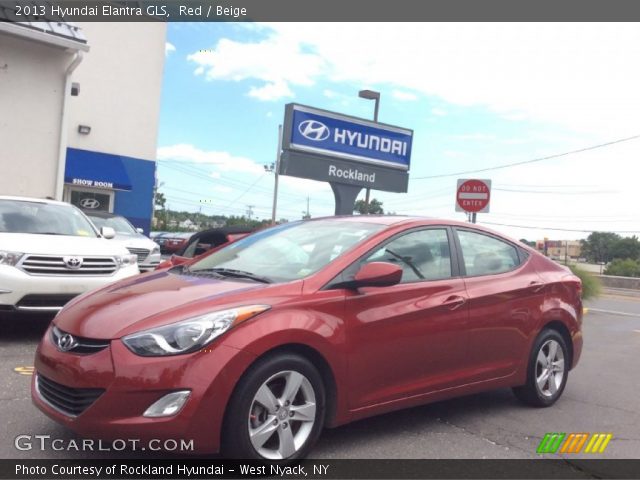 2013 Hyundai Elantra GLS in Red