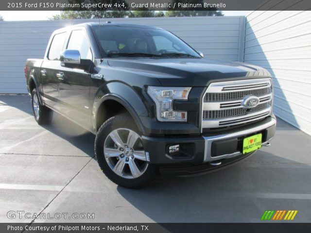 2015 Ford F150 Platinum SuperCrew 4x4 in Guard Metallic