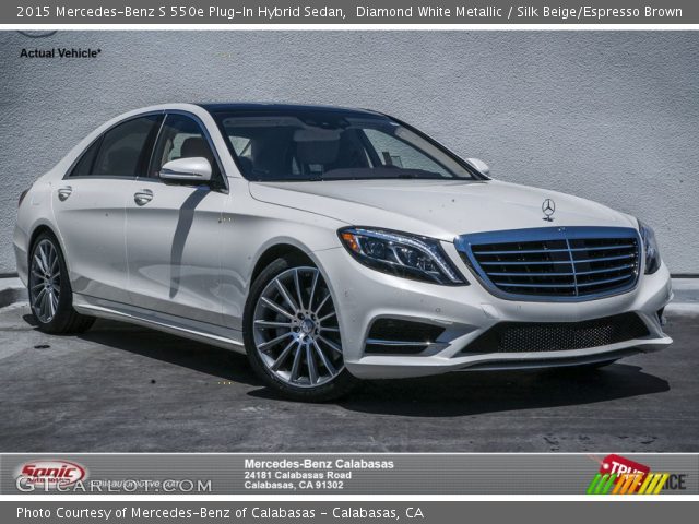2015 Mercedes-Benz S 550e Plug-In Hybrid Sedan in Diamond White Metallic