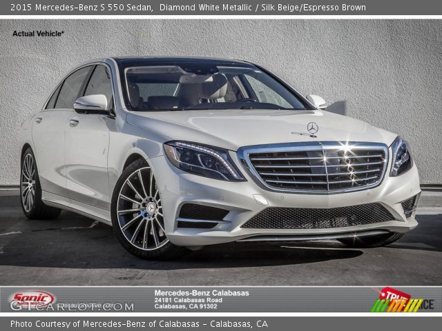 2015 Mercedes-Benz S 550 Sedan in Diamond White Metallic