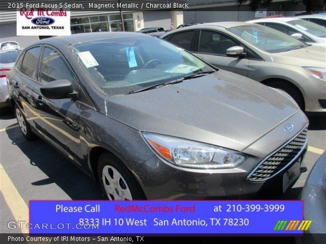 2015 Ford Focus S Sedan in Magnetic Metallic