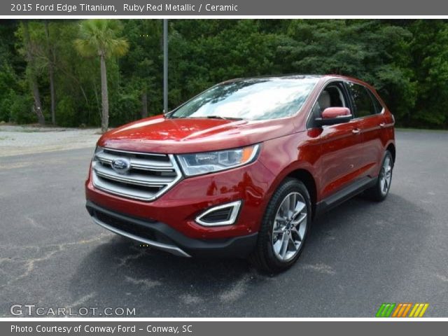 2015 Ford Edge Titanium in Ruby Red Metallic