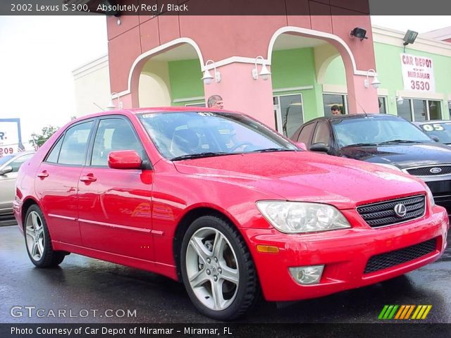 2002 Lexus IS 300 in Absolutely Red