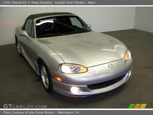 2002 Mazda MX-5 Miata Roadster in Sunlight Silver Metallic