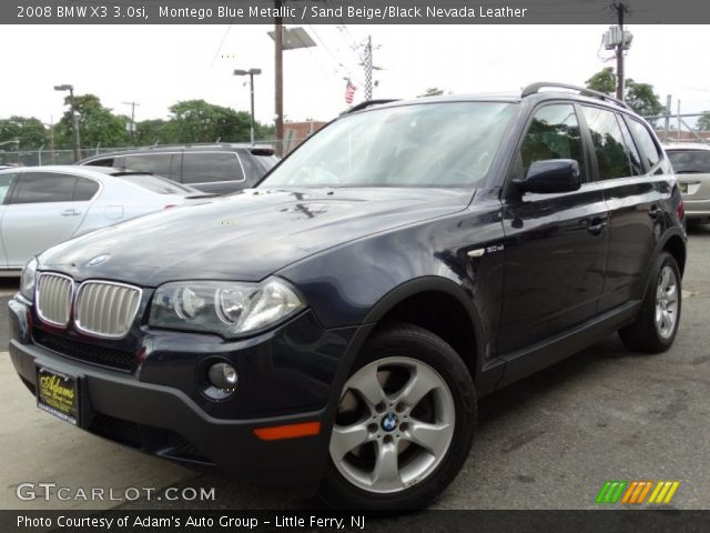 2008 BMW X3 3.0si in Montego Blue Metallic