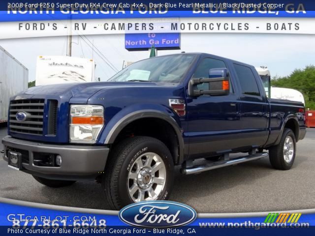 2008 Ford F250 Super Duty FX4 Crew Cab 4x4 in Dark Blue Pearl Metallic
